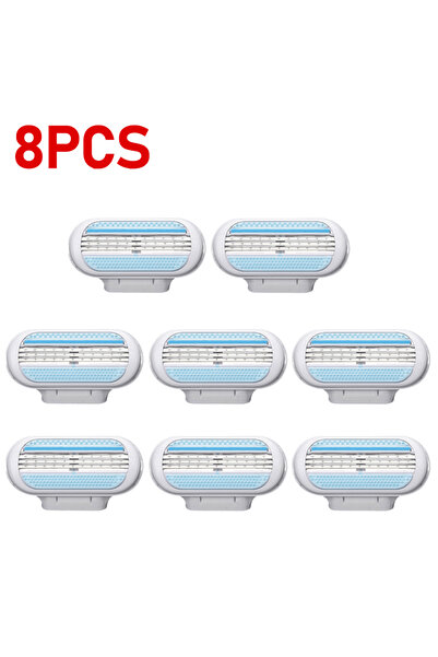 choice2 8PCS 4-40PCS Women Safety Razor Blades 3-Layer Blade Shaver Head Hair...