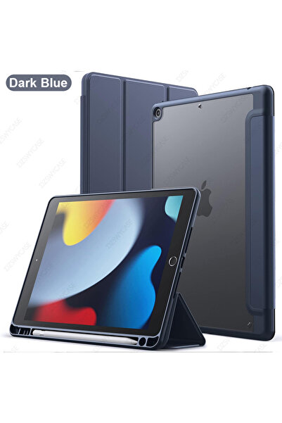 Choice4 جراب نحيف هجين باللون الأزرق الداكن لأجهزة iPad من الجيل التاسع/الثام...