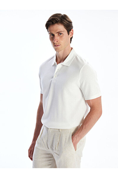 LC Waikiki Ανδρικό μπλουζάκι Özmarka New Season Polo με λαιμόκοψη από χτενισμ...