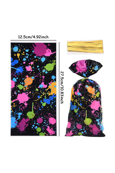 Choice 27.5x12.5cm 50pcs Candy Bags 50pcs Art Graffiti Themed Candy Bags Gift...