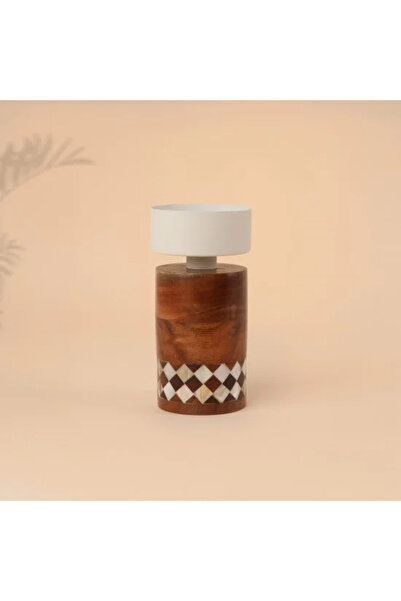 Generic Indian Wooden Candle Holder