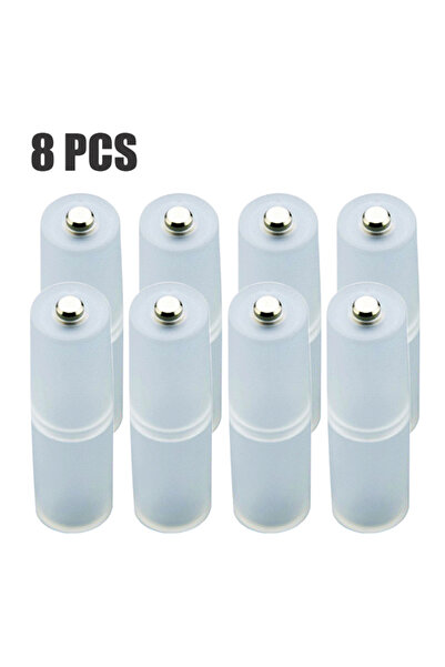 choice2 8 قطع، 4 قطع محولات بطاريات من مقاس AAA R03 إلى AA LR6، 4 قطع، متينة ...