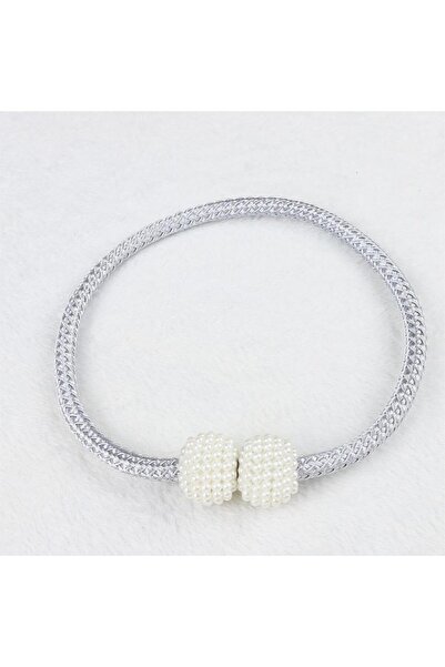 Choice9 GREY 2PCS Pearl Magnetic Curtain Clip Curtain Holders Tie Back Buckle...