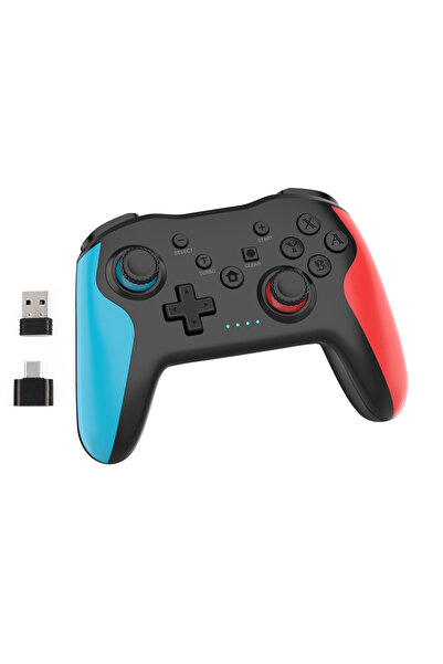 Choice1 Blue Red GAMINJA MG25Z Wireless Controller Bluetooth Gamepad For Nint...