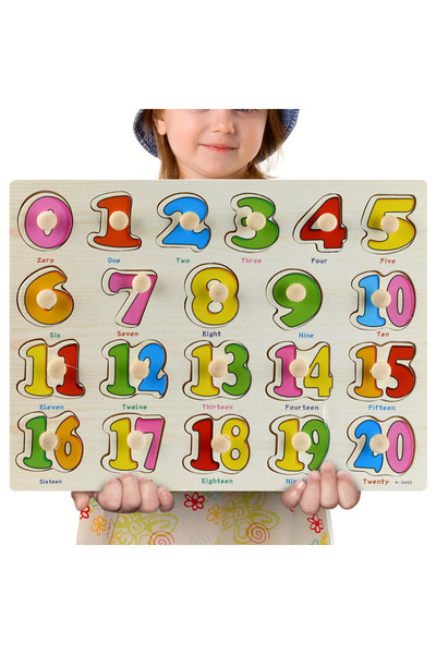 Choice16 ألعاب مونتيسوري الخشبية A3002، لوحات إمساك يدوية، ألعاب تانجرام، أحج...