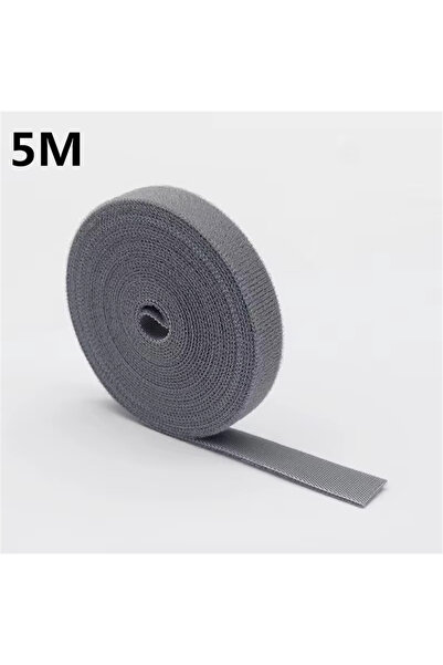 Choice3 منظم كابلات رمادي 5 متر 1/5 متر لإدارة الكابلات وشريط لف الأسلاك وسما...