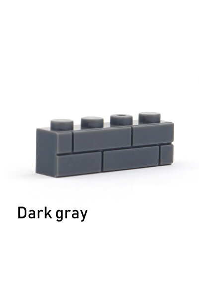 choice2 Dark Gray 50PCS 50pcs DIY Building Blks Thick wall Figures Bricks 1x4...