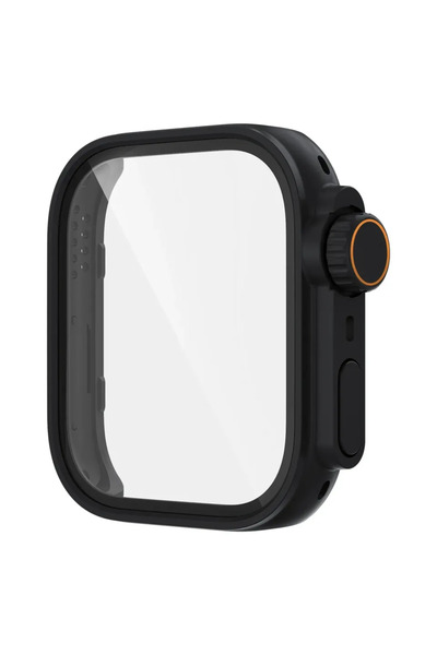 Choice10 جراب أسود لهاتف هواوي فيت 4، واقي شاشة من الزجاج المقوى، إطار حماية ...