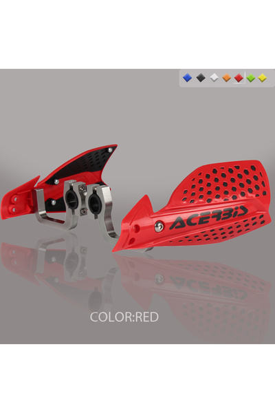 Choice6 واقي يد أحمر من موتروس، مقاس 22 مم و28 مم، لحماية مقود الدراجات النار...