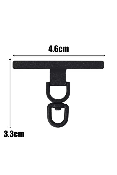 Choice13 مشبك تثبيت هاتف معدني أسود جديد مطور قابل للدوران 360 درجة، قطعة واح...