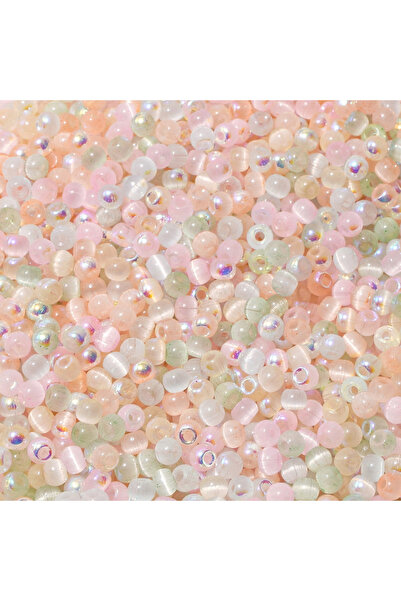 Choice8 4MM MX3 150Pcs 4mm High-Quality Cat eye Seed Glass Multi-Color Rice L...