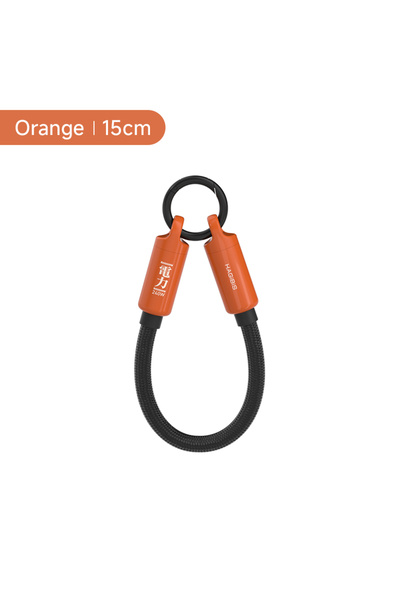 Choice7 حبل تعليق هاتف محمول من هاجيبس، برتقالي اللون، بطول 15 سم، مزود بكابل...
