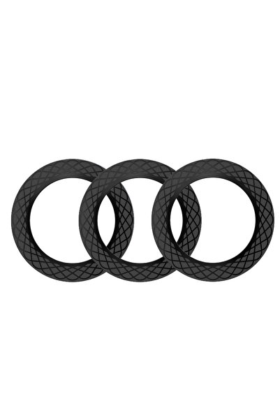 Choice4 أسود - 3 قطع/5/6 قطع حلقة مغناطيسية لشاحن ماج سيف اللاسلكي، ملصق من ا...