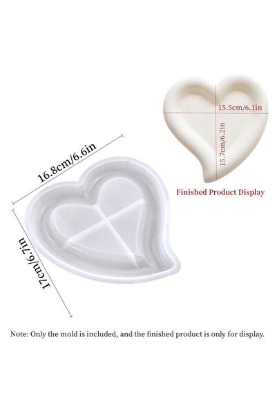 Choice1 قالب راتنج على شكل قلب، قالب سيليكون على شكل سحابة، مناسب للصواني غير...