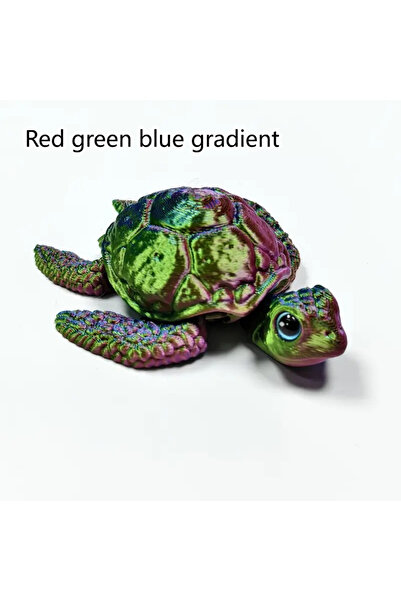 Choice 8.5cm C 3D Printed Turtle Model With Movable s Creative Collection Des...