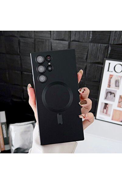 Choice12 غلاف هاتف شحن لاسلكي مغناطيسي Magsafe أسود لهاتف سامسونج S23 Ultra، ...