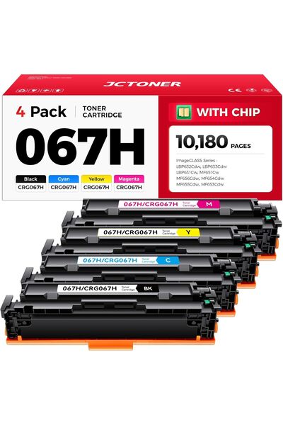 Canon CRG067H MUADİL for Color imageCLASS LBP632Cdw LBP633Cdw MF652Cdw MF653C...