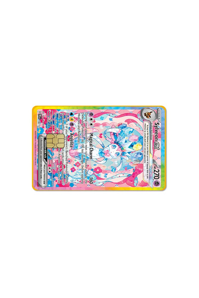 Choice Bandai 1 Anime Pokemon PTCG Eevee Bank Card Sticker Waterproof Sticker...