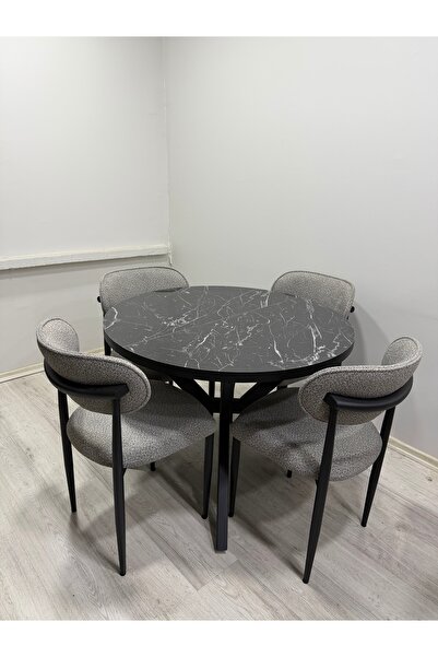 ROYALİSA TABLE CHAİR ROYALİSA LOFT YUVARLAK AÇILIR MUTFAK SETİ