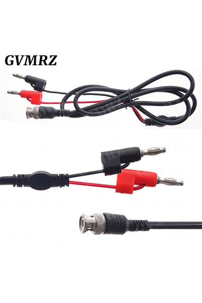 Choice4 قابس بطول 1 متر وقطر 4 مم، قابس BNC ذكر إلى قابس موزة قابل للتكديس بق...