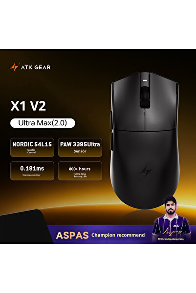 Choice4 ماوس لاسلكي X1 V2 Ultra MAX ATK X1 V2 Ultimate 2.0 Paw3950 Ultra خفيف...