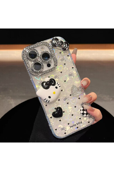 Choice11 غلاف هاتف ثلاثي الأبعاد بتصميم سانريو هيلو كيتي اللامع واللطيف لهاتف...