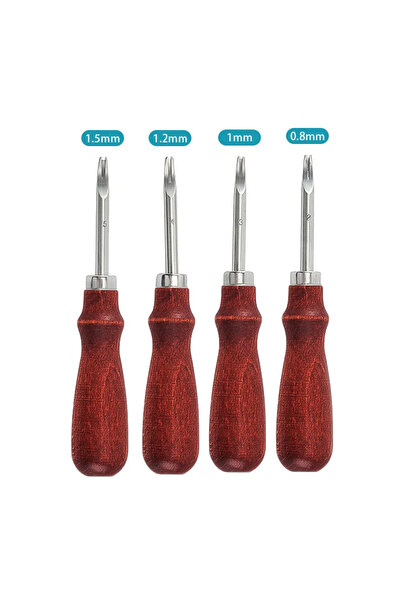 choice2 4pcs Leather Common Edge Beveler Skiving Craft Keen Edge Cutting Tool...