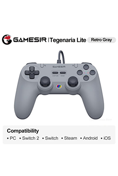 Choice1 Retro Gray GameSir Retro Gamepads Wired Controller for PC Windows Ste...