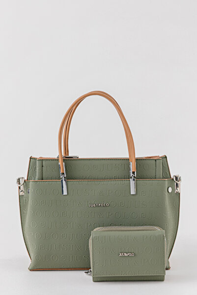 Just Polo Pera Large Volume Women's Shoulder Bag and Wallet Combination with ...