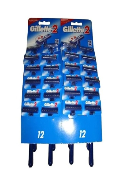 Gillette Classic Razor G 2 – 24 Pieces/Carton, Double Panel Blades for a Clos...
