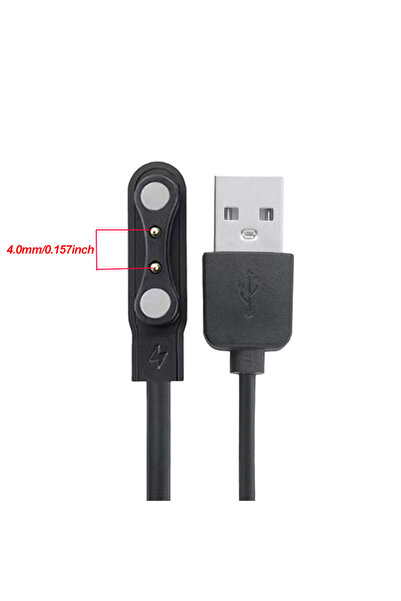 Choice1 كابل شحن مغناطيسي ثنائي الدبابيس 4.0 مم، عالمي التوصيل، مناسب لساعات ...