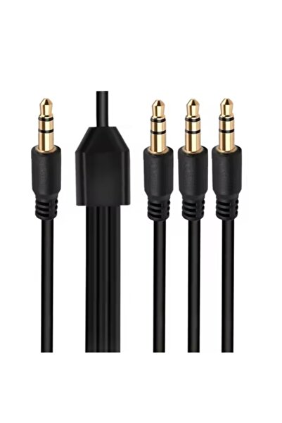 Choice7 كابل صوتي مقسم مقبس سماعة رأس 3.5 ملم بطول متر واحد، من 1 إلى 3، كابل...