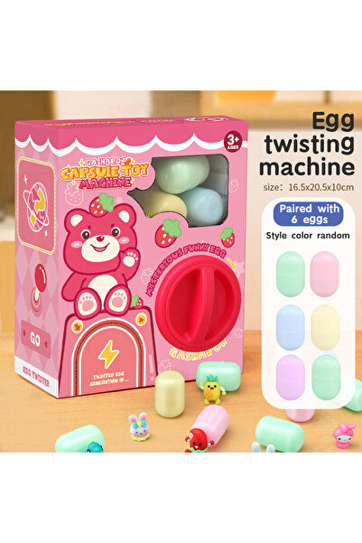 Choice3 bear(6 eggs) Claw Machine for Kids Child Fun Egg Twisting Machine Toy...