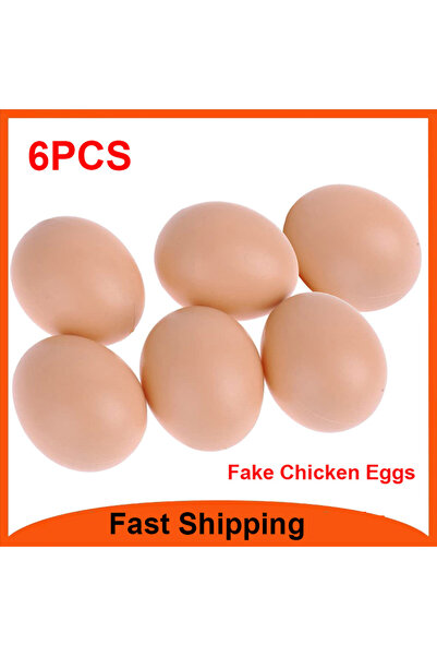 Choice1 6PCS 24-6PCS Fake Chicken Eggs Poultry Layer Coop Hatching Simulation...