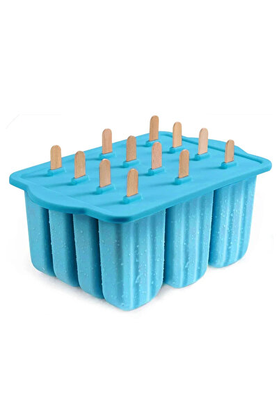 Choice6 Blue A New Popsicle Molds Silicone 12 Pieces Popsicle Trays for Freez...