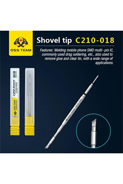 Choice4 رؤوس مكواة لحام فائقة الدقة من سلسلة C210-018(K) OSS C115 C210 C245 ل...