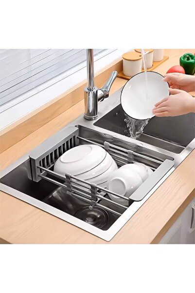 Thirty Three Design Kitchen sink support, metal, plastic, adjustable in lengt...