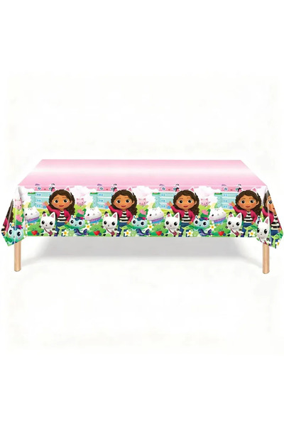 Choice16 1pc tablecloth Gabby Dollhouse Birthday Party Decorati Tableware Tab...