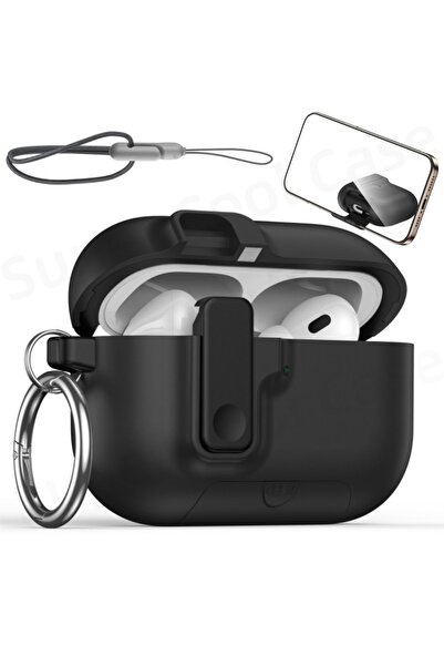 Choice9 غطاء أسود (أزرق ناعم) لسماعات AirPods Pro 3، بتصميم جديد يوفر حماية ك...