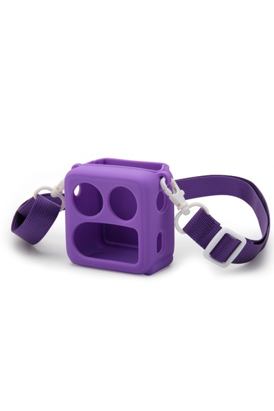 Choice Purple Shkproof Silicone Protective Case with Shoulder Strap Anti Drop...