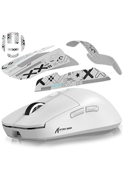 Choice3 ملصق أبيض X6 لماوس الألعاب، مضاد للانزلاق ومقاوم للماء وسهل التركيب، ...