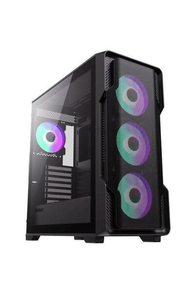 GAMEMAX Siege Black Case, Middle Tower, Without Power Supply, ATX