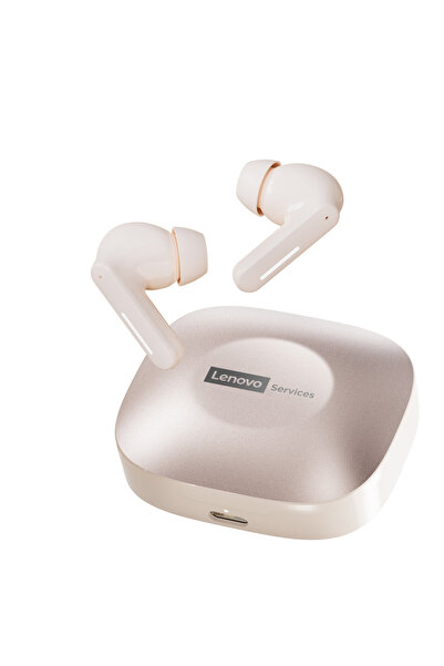 choice2 سماعات أذن لاسلكية أصلية من لينوفو، لون ذهبي شامبانيا، طراز LE209، بت...