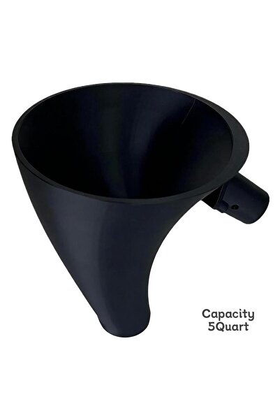 Choice1 قمع دقيق أسود واسع الفوهة لخلاط كيتشن إيد سعة 5 كوارت، مقاوم للانسكاب...
