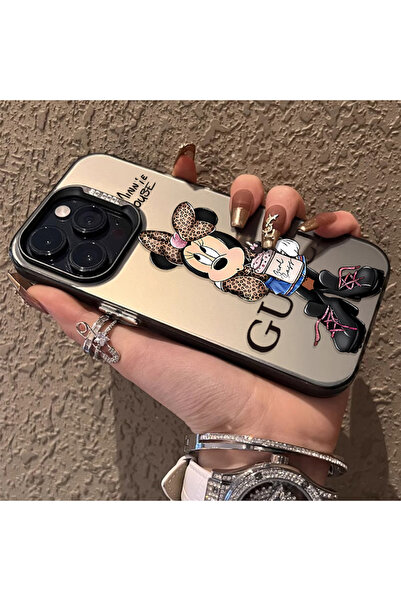 Choice24 غلاف هاتف صلب بتصميم ميني ماوس من ديزني، لطيف وإبداعي، متوافق مع آيف...