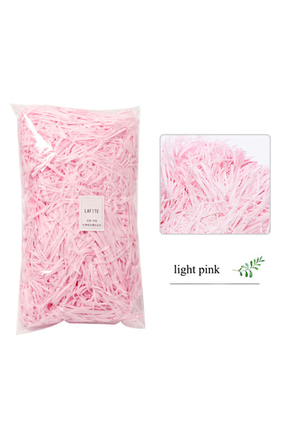 Choice6 100g light pink DIY Colorful Shredded Crinkle Paper Raffia Candy Boxe...