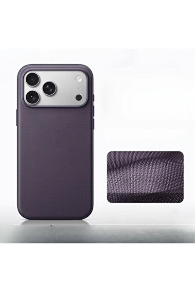 Choice11 غلاف هاتف فاخر منسوج بتقنية مغناطيسية باللون البنفسجي، متوافق مع أجه...