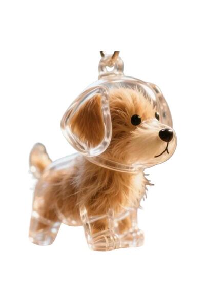 Choice13 سلسلة مفاتيح شفافة على شكل شعر الحيوانات الأليفة، حامل تذكاري لطيف م...