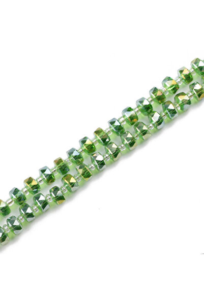 Choice8 6x8mm 50pcs Grass green 8x6mm 50pcs Wheel Shape Austrian Crystal Flat...