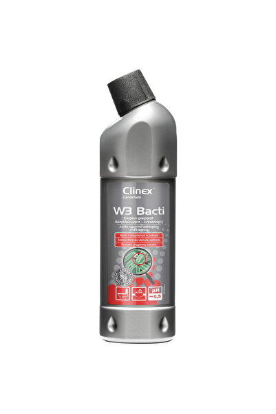 Clinex W3 Bacti, 1 liter, cleaning and disinfecting solution for various surf...